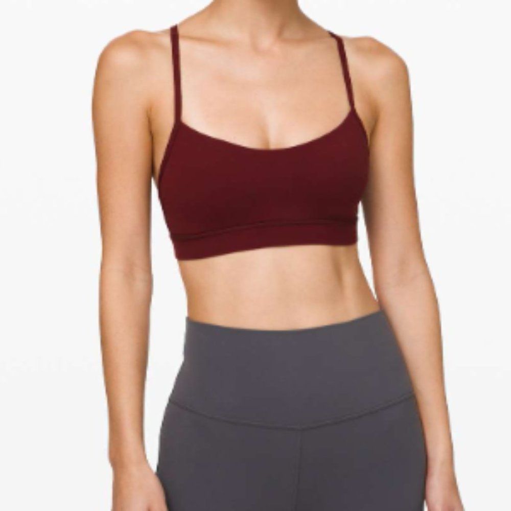 Lululemon Flow Y Nulu Bra Size 2 Garnet